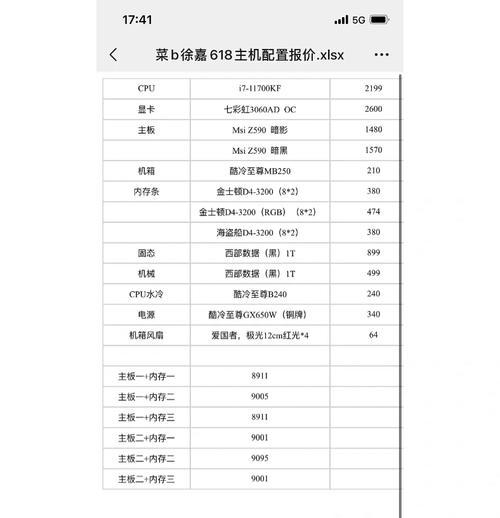 电脑组装配置清单表怎么制定？常见问题有哪些？